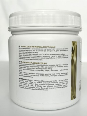 FALTHY (Фелсі) Золота альгінатна маска з перлинами 210g
