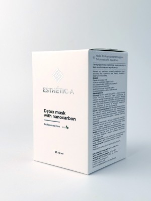 ESTHETIC-A Маска детокс с наноуглем / Detox mask with nanocarbon 20х3ml